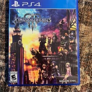 Disney Kingdom Hearts III PS4 - Blue Cover Art